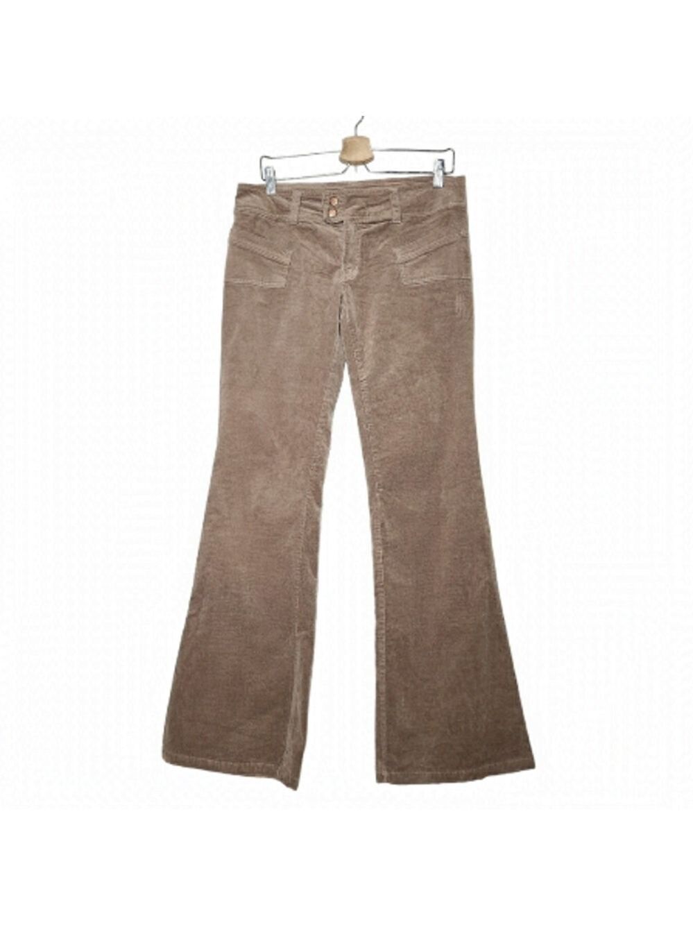 VINTAGE 90s Bongo Velvet Flare Pants Mid- rise